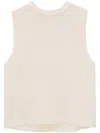 Saint Laurent Women's Cream Silk Top In White