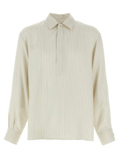 SAINT LAURENT WHITE TUNIC SHIRT