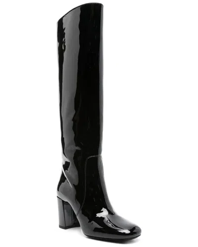 Saint Laurent Who Leather Boot In Black