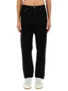 Saint Laurent Aint Baggy Jean Sn34 In Black