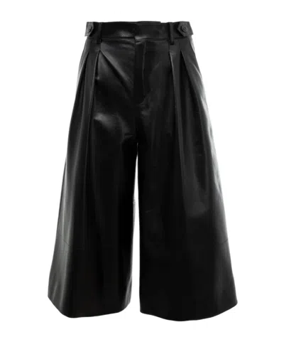 Saint Laurent Wide-leg Casual Pants In Black
