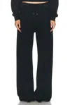 Saint Laurent Wide Leg Pant In Noir