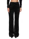 Saint Laurent Black Satin Loose Trousers