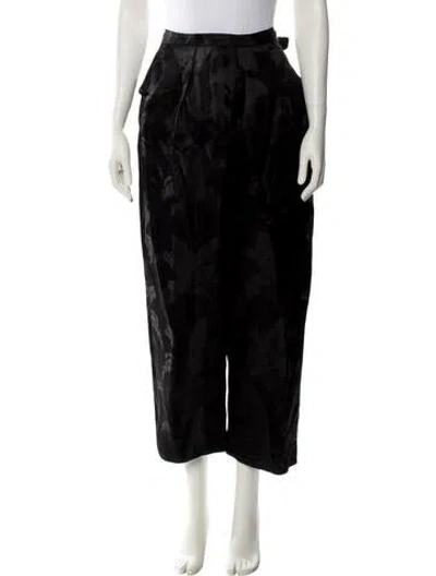 Pre-owned Saint Laurent Wide Leg Pants In Black