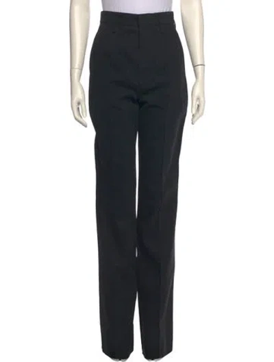 Pre-owned Saint Laurent Wide Leg Pants In Black