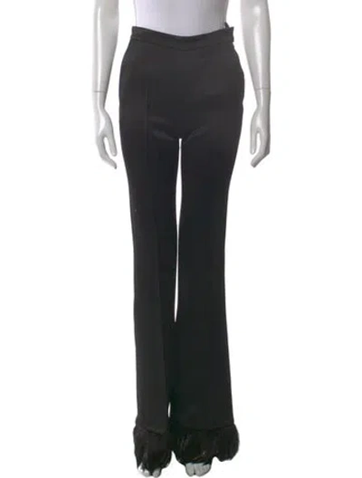 Pre-owned Saint Laurent Wide Leg Pants In Black