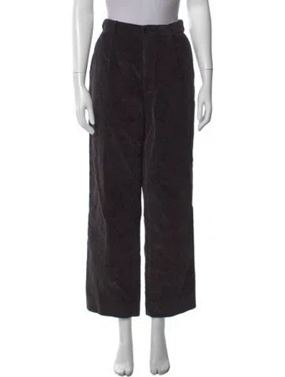Pre-owned Saint Laurent Wide Leg Pants In Black