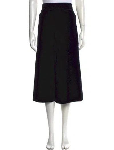 Pre-owned Saint Laurent Wide Leg Pants In Black
