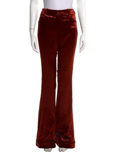 Pre-owned Saint Laurent Wide Leg Pants In Brown