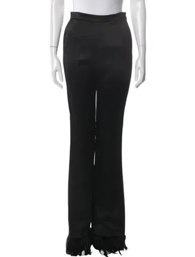 Pre-owned Saint Laurent Wide Leg Pants In Gray