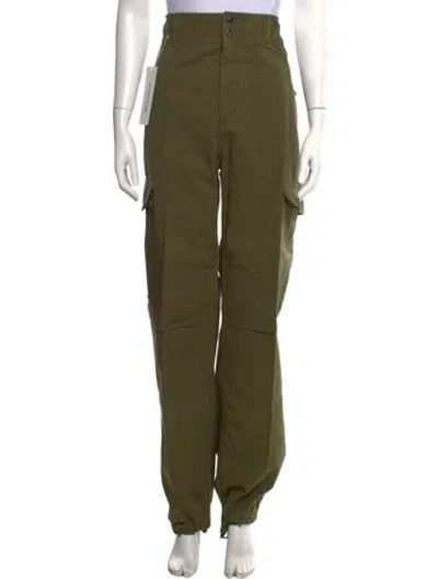 Pre-owned Saint Laurent Wide Leg Pants In Green