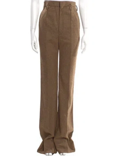 Pre-owned Saint Laurent Wide Leg Pants In Neutral