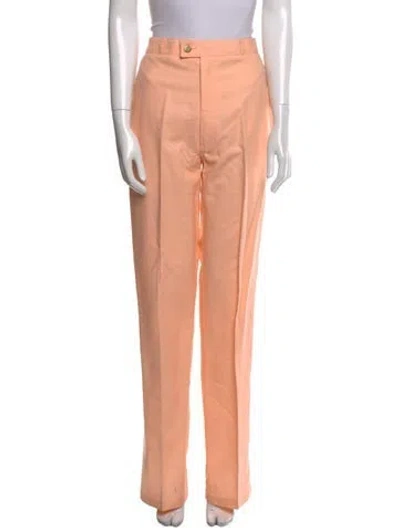 Pre-owned Saint Laurent Wide Leg Pants In Neutral