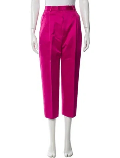 Pre-owned Saint Laurent Wide Leg Pants In Pink