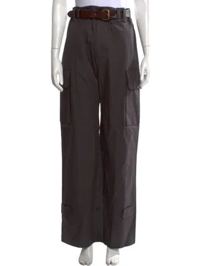 Pre-owned Saint Laurent Wide Leg Pants W/ Tags In Brown