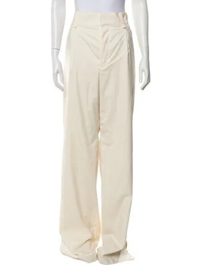 Pre-owned Saint Laurent Wide Leg Pants W/ Tags In Neutrals