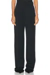 Saint Laurent Wide Leg Trouser In Noir