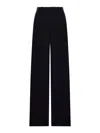 Saint Laurent Wide Leg Trousers In Chiné Wool
