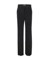 Saint Laurent Wide-leg Wool Trousers In Black