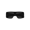 Saint Laurent Wide Rectangular Sunglasses In Black