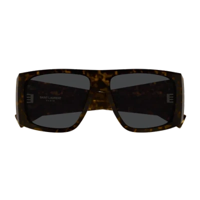 Saint Laurent Eyewear Aviator Frame Sunglasses In Black