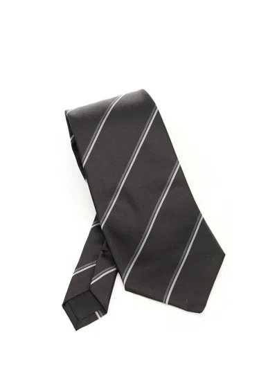 Saint Laurent Wide Tie Ties And Bow Ties Black