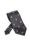 Saint Laurent Wide Tie Ties And Bow Ties Blue