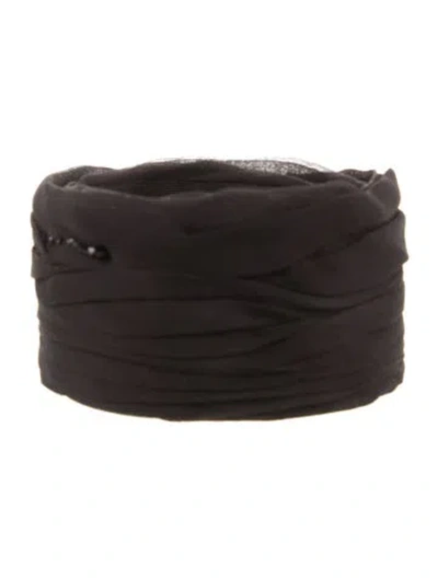 Pre-owned Saint Laurent Wide Waist Belt In Black
