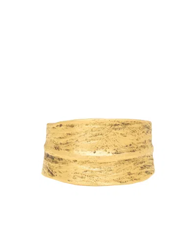 Saint Laurent Willow Leaf Bracelet In Yellow