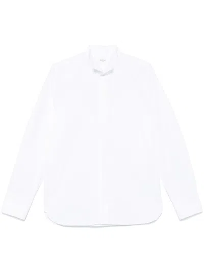 Saint Laurent Wingtip-collar Cotton Shirt In White