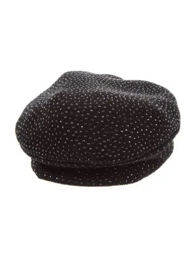 Pre-owned Saint Laurent Winter Beanie Hat W/tags In Black
