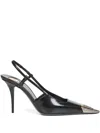 Saint Laurent With Heel Blacks And Greys In Black