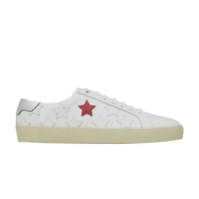 Pre-owned Saint Laurent Wmns Court Classic Sl/06 Low 'white Pink Stars' | Women's Size 35.5