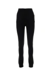 SAINT LAURENT SAINT LAURENT WOMAN BLACK CASHMERE LEGGINGS