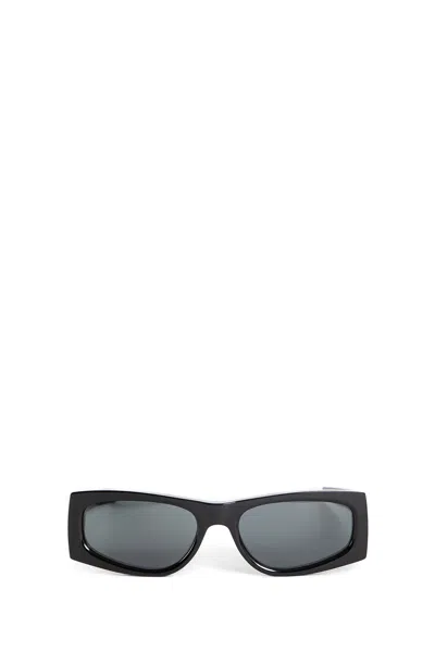 Saint Laurent Woman Black Eyewear In Gray