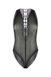 Saint Laurent Cut-out Detailing Bodysuit In Black