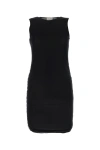 Saint Laurent Mini Abito In Tulle Nero Donna In Black