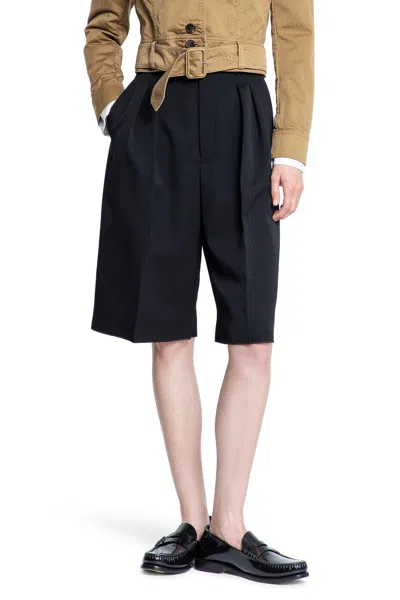 Saint Laurent Woman Black Shorts