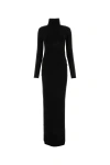 SAINT LAURENT SAINT LAURENT WOMAN BLACK WOOL LONG DRESS