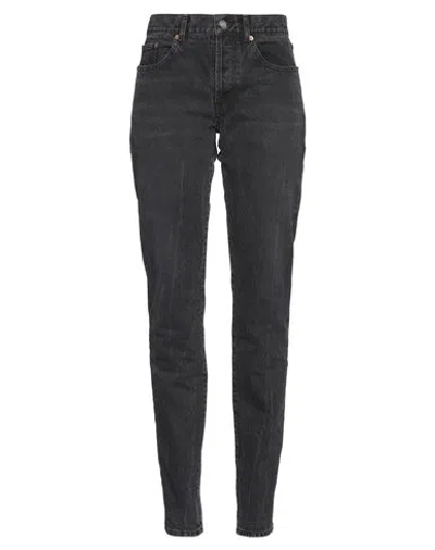 Saint Laurent Woman Jeans Black Size 31 Cotton, Cowhide