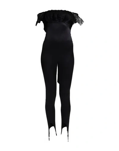 Saint Laurent Woman Jumpsuit Black Size 1 Silk, Elastane, Polyamide, Viscose