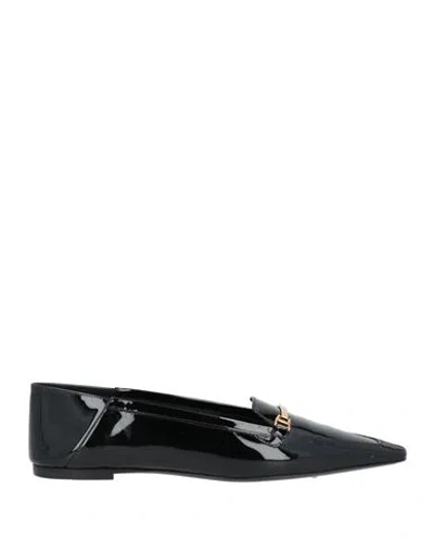 Saint Laurent Chris 05 Patent Leather Slippers - Women's - Calf Leather/rubber/patent Calf Leather In Black