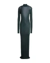 Saint Laurent Woman Maxi Dress Dark Green Size S Viscose, Polyamide, Elastane