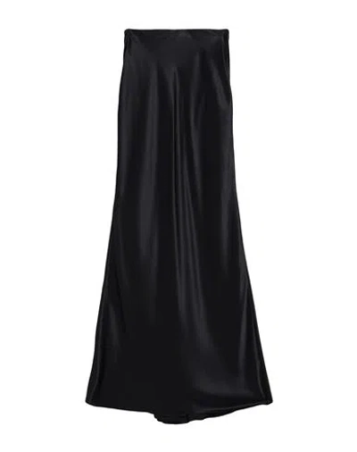 Saint Laurent Woman Maxi Skirt Black Size 4 Silk