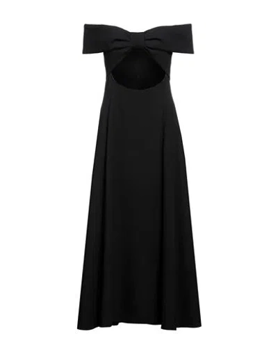 Saint Laurent Woman Midi Dress Black Size 8 Wool