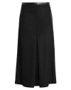 Saint Laurent Midi Skirt In Wool In Black