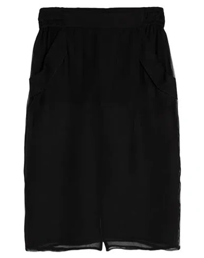 Saint Laurent Black Crepe Skirt
