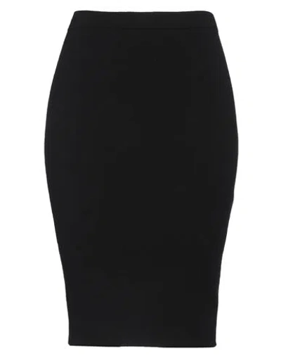 Saint Laurent High-waisted Wool Pencil Skirt With Ribbed Edges In Black