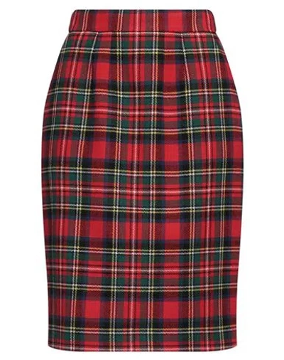 Saint Laurent Structured Wool Blend Skirt With Embroidered Waistband In 6363