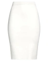 Saint Laurent Rib Pencil Skirt In White